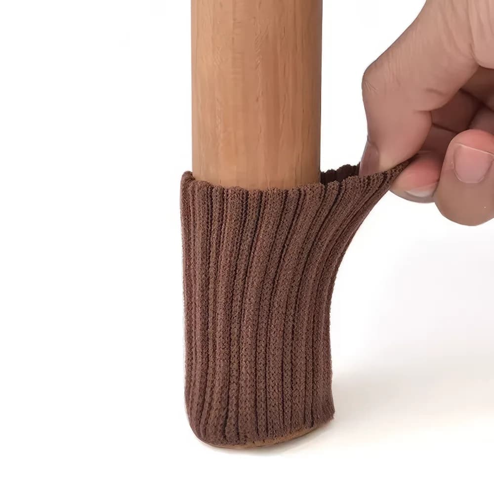 All Care Stuhlbein-Stulpen Socken, 4er-Set, braun